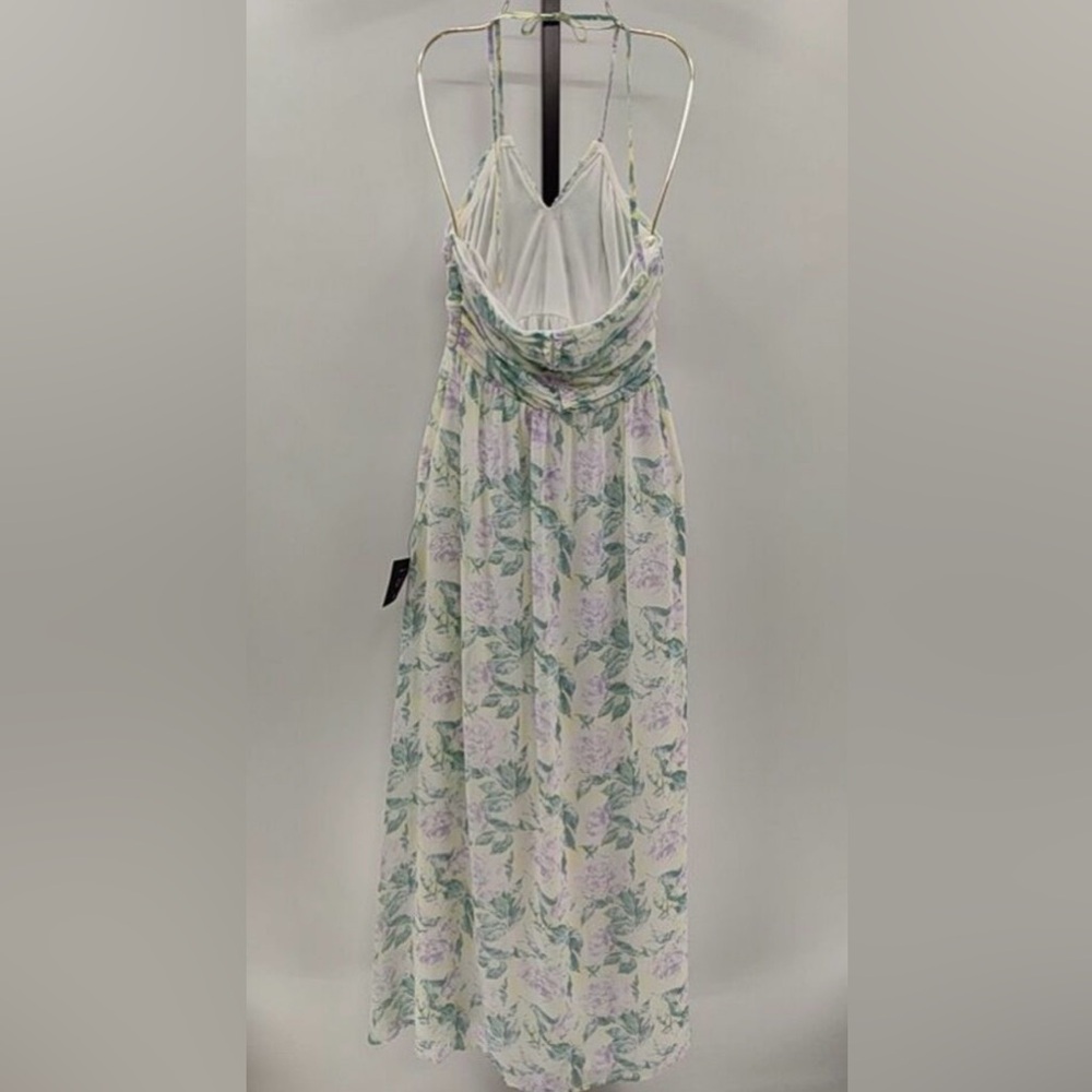 Lulus Effortlessly Abloom Floral Ruched Halter Maxi Dress XS NWT - Picture 5 of 6